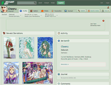 Tablet Screenshot of cheeru.deviantart.com