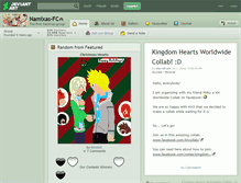 Tablet Screenshot of namixas-fc.deviantart.com