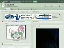 Tablet Screenshot of iareninjrawr.deviantart.com