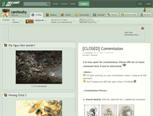 Tablet Screenshot of cantieuhy.deviantart.com