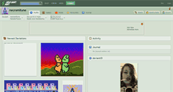 Desktop Screenshot of necromilune.deviantart.com