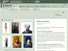 Tablet Screenshot of erika-m-r.deviantart.com
