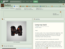 Tablet Screenshot of dualform.deviantart.com