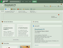 Tablet Screenshot of disneyfanatic375.deviantart.com