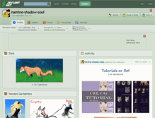 Tablet Screenshot of namine-shadow-soul.deviantart.com