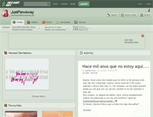 Tablet Screenshot of justflewaway.deviantart.com