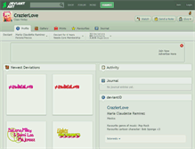 Tablet Screenshot of crazierlove.deviantart.com