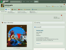 Tablet Screenshot of batang-gala.deviantart.com