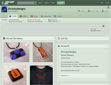 Tablet Screenshot of divinitydesigns.deviantart.com