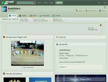 Tablet Screenshot of dustofstarz.deviantart.com