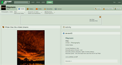 Desktop Screenshot of klaymore.deviantart.com