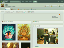 Tablet Screenshot of dobie.deviantart.com