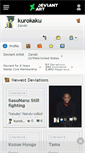 Mobile Screenshot of kurokaku.deviantart.com