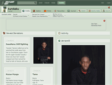 Tablet Screenshot of kurokaku.deviantart.com