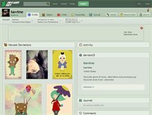 Tablet Screenshot of kawime.deviantart.com