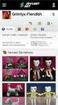 Mobile Screenshot of grimlyx-fiendish.deviantart.com