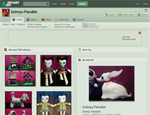 Tablet Screenshot of grimlyx-fiendish.deviantart.com