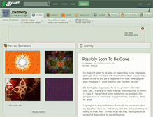 Tablet Screenshot of jokedeity.deviantart.com