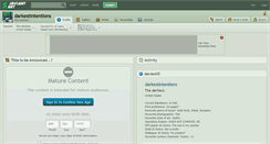 Desktop Screenshot of darkestintentions.deviantart.com