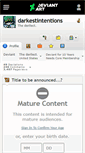 Mobile Screenshot of darkestintentions.deviantart.com