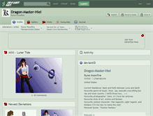 Tablet Screenshot of dragon-master-hiei.deviantart.com