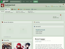 Tablet Screenshot of deathgod-grell.deviantart.com