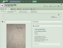 Tablet Screenshot of i-luv-kyo-the-kitty.deviantart.com