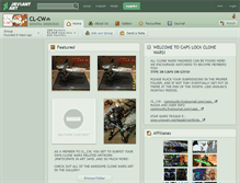Tablet Screenshot of cl-cw.deviantart.com