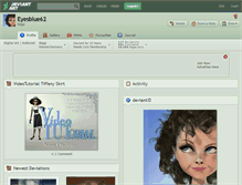Tablet Screenshot of eyesblue62.deviantart.com