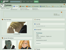 Tablet Screenshot of footstepz.deviantart.com