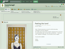 Tablet Screenshot of insanellamagirl.deviantart.com