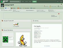 Tablet Screenshot of michael15679.deviantart.com