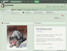 Tablet Screenshot of evilsherbear.deviantart.com