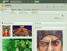 Tablet Screenshot of jcaceres.deviantart.com