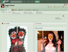 Tablet Screenshot of megan-renee.deviantart.com