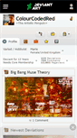 Mobile Screenshot of colourcodedred.deviantart.com