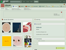 Tablet Screenshot of kidkorah.deviantart.com