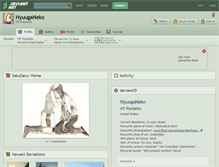 Tablet Screenshot of hyuuganeko.deviantart.com