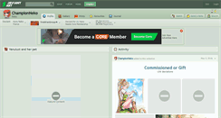 Desktop Screenshot of championneko.deviantart.com