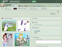 Tablet Screenshot of noobzilla8.deviantart.com