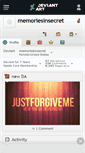 Mobile Screenshot of memoriesinsecret.deviantart.com