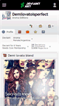 Mobile Screenshot of demilovatoisperfect.deviantart.com