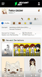 Mobile Screenshot of hasu-zazae.deviantart.com
