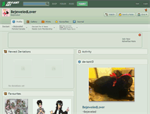 Tablet Screenshot of bejeweledlover.deviantart.com