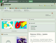 Tablet Screenshot of goldenlugia.deviantart.com