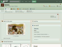 Tablet Screenshot of daisoku.deviantart.com