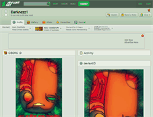 Tablet Screenshot of darknezz1.deviantart.com