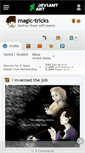 Mobile Screenshot of magic-tricks.deviantart.com