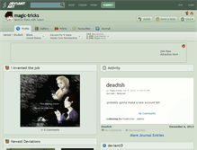 Tablet Screenshot of magic-tricks.deviantart.com