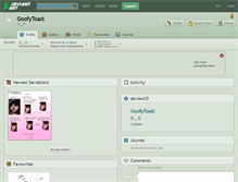 Tablet Screenshot of goofytoast.deviantart.com